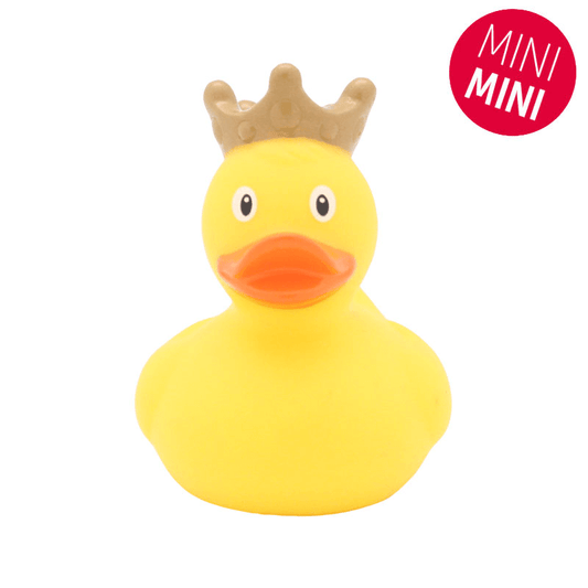 Lilalu Bath Toy Mini Rubber Duck With Crown - Yellow