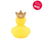 Lilalu Bath Toy Mini Rubber Duck With Crown - Yellow