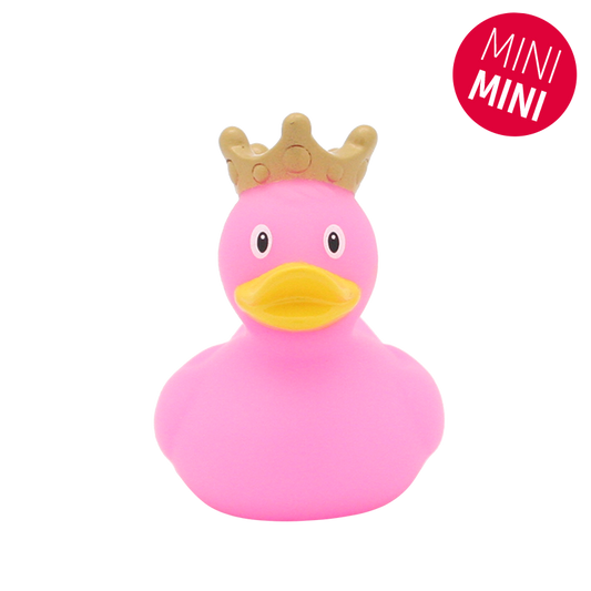 Lilalu Bath Toy Mini Rubber Duck With Crown - Pink