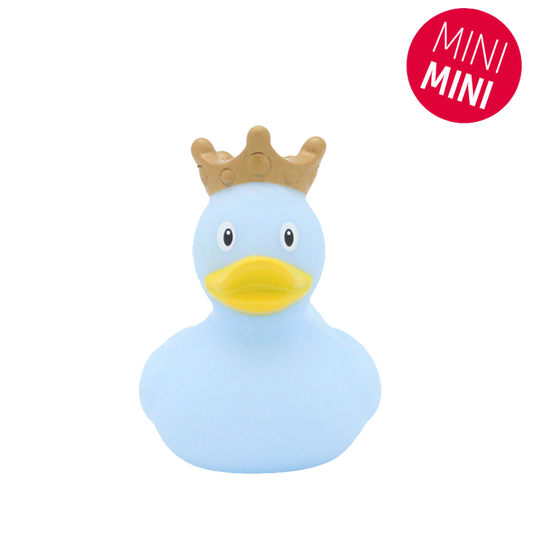 Lilalu Bath Toy Mini Rubber Duck With Crown - Blue