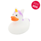 Lilalu Bath Toy Mini Unicorn Duck - White