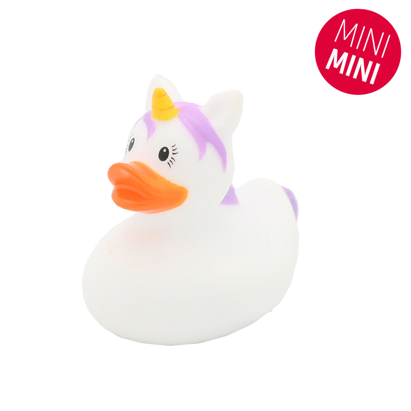 Lilalu Bath Toy Mini Unicorn Duck - White