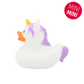 Lilalu Bath Toy Mini Unicorn Duck - White