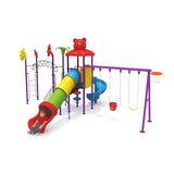 MYTS Kids Active Hub With 3 Swings, 2 Slides & Climbers