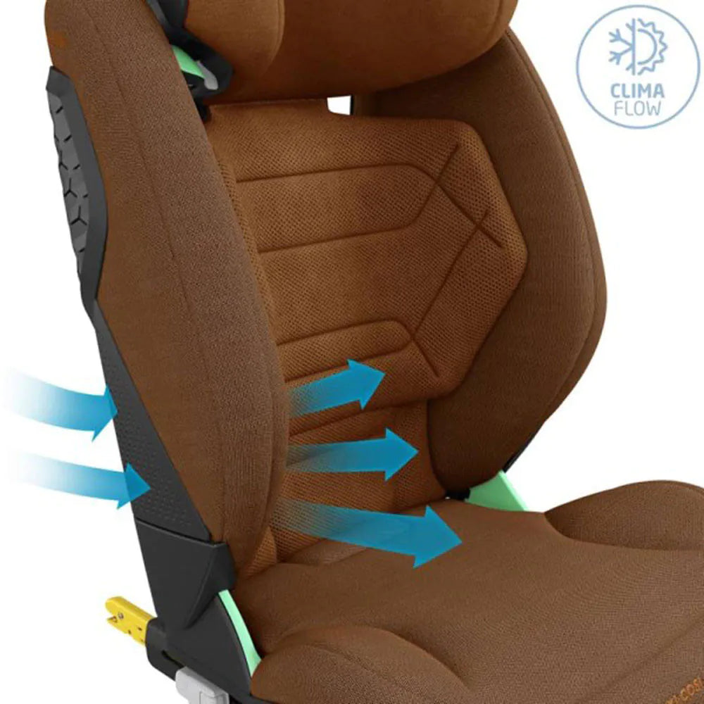 Maxi-Cosi RodiFix Pro2 I-Size Car Seat - Authentic Cognac