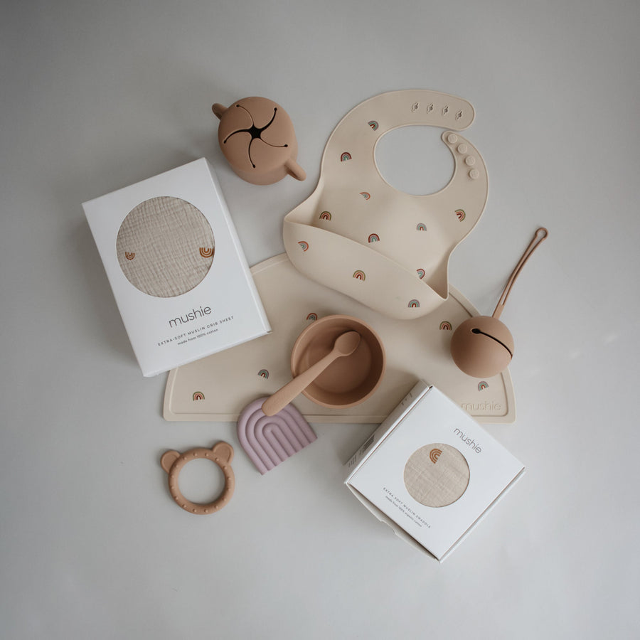 Mushie Silicone Mat Rainbow - Laadlee