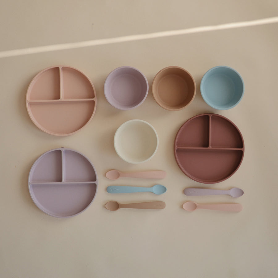Mushie Silicone Bowl Cloudy Mauve - Laadlee