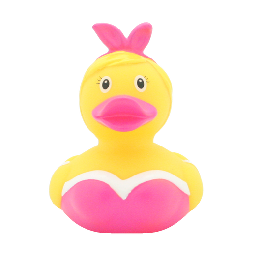 Lilalu Bath Toy Bunny Duck - Pink & Yellow