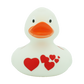 Lilalu Duck With Red Hearts - White