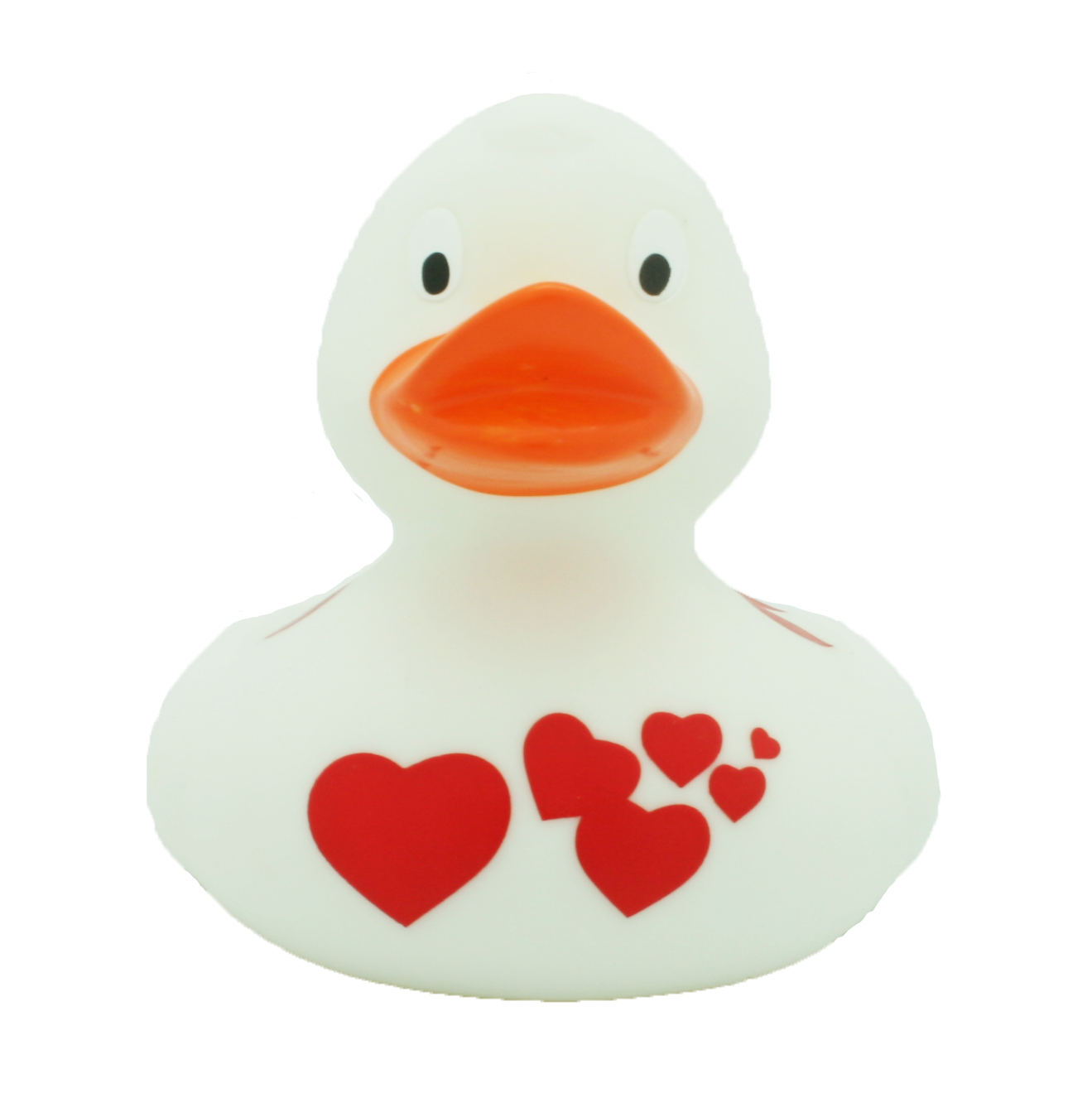 Lilalu Duck With Red Hearts - White