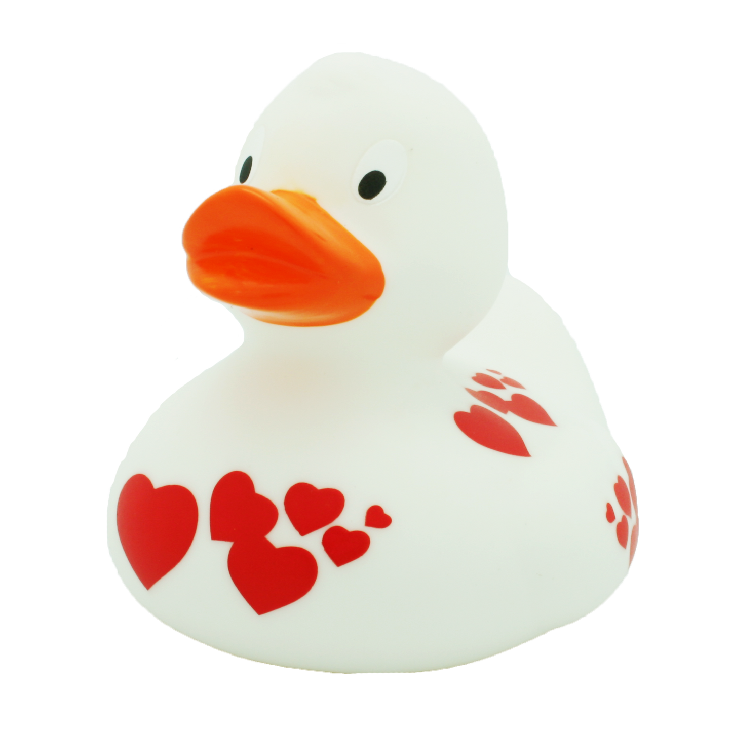 Lilalu Duck With Red Hearts - White