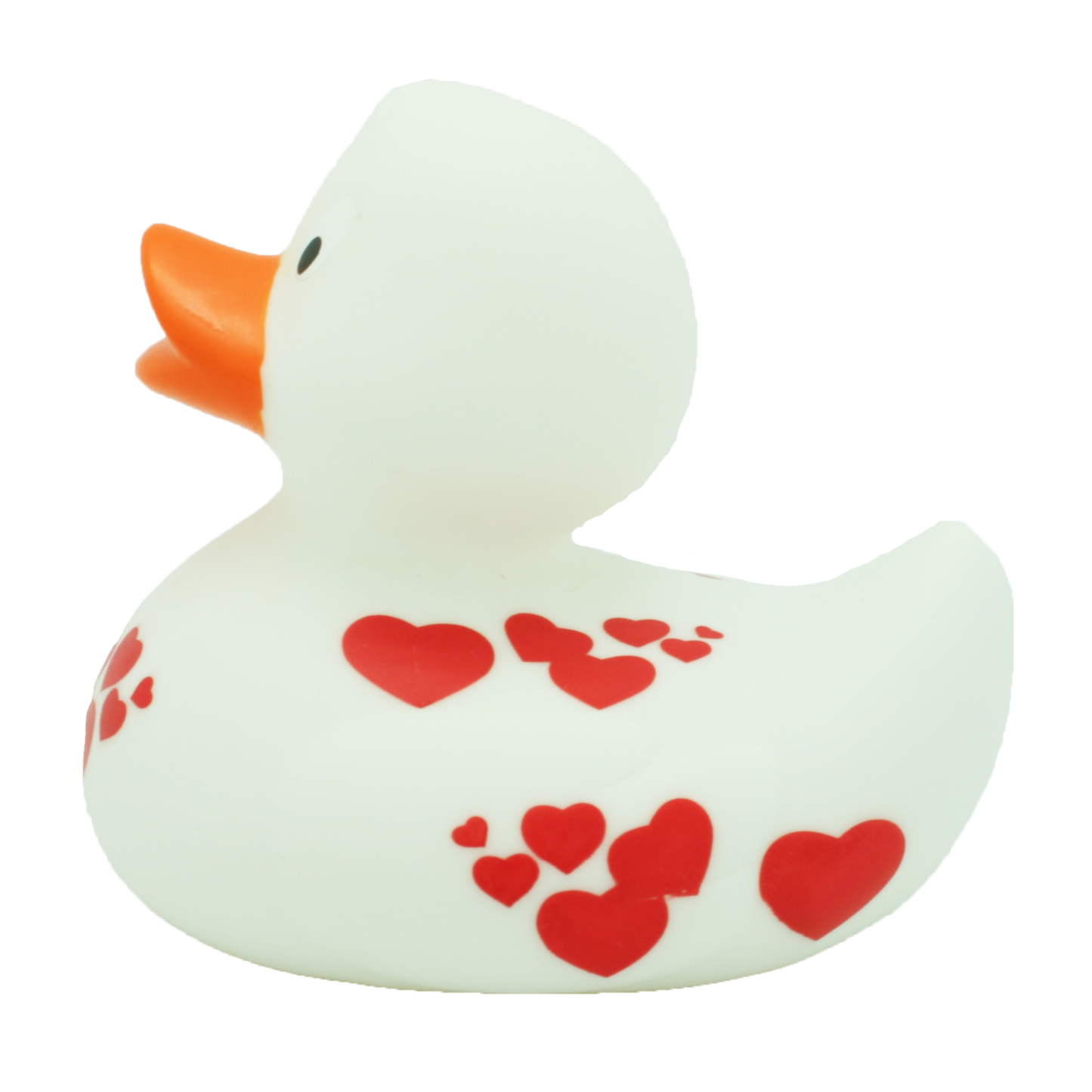 Lilalu Duck With Red Hearts - White