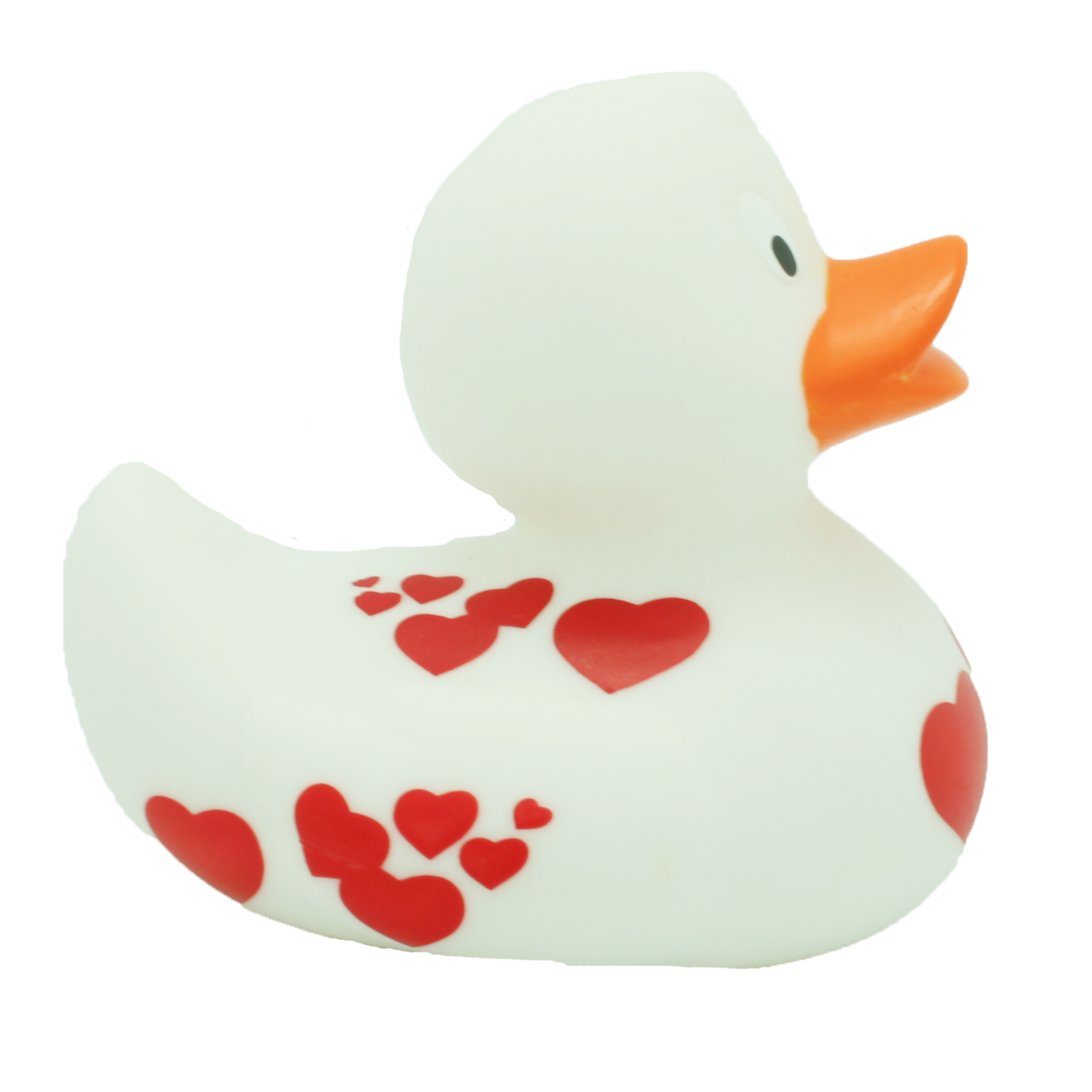 Lilalu Duck With Red Hearts - White