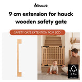 Hauck Eco Safety Gate Extension 9cm - Beech
