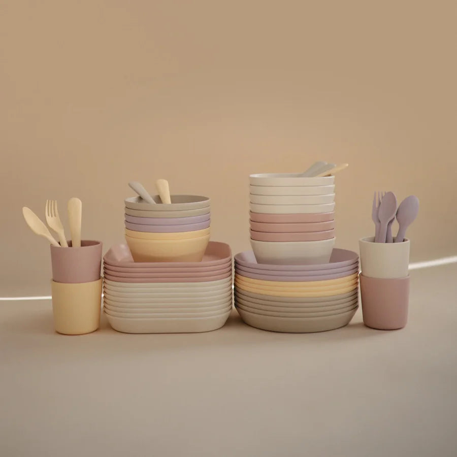 Mushie Fork & Spoon Soft Lilac - Laadlee