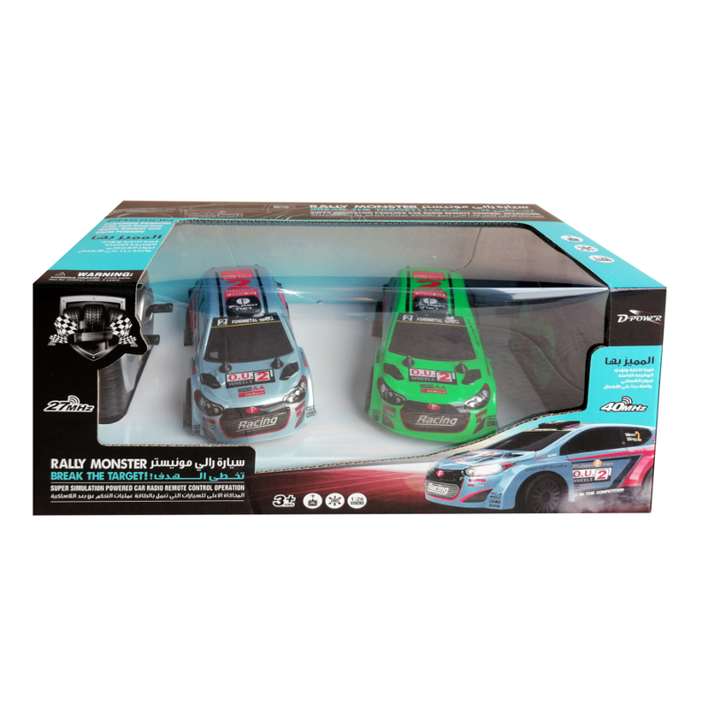 D Power - Rally Monster | Radio Remote Control Car - Black - Laadlee