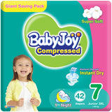 BabyJoy Diapers Giant Pack Xxxl, Size 7, 18Kg+ - 42Pcs