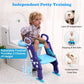 Pikkaboo EasyGo+ Potty Training Seat with Step Ladder - Blue & Purple