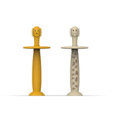 Matchstick Monkey Training Toothbrush With Stopper Lion and Giraffe (Pack of 2)
