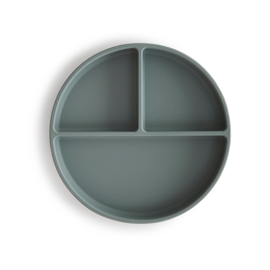 Mushie Silicone Plate Dried Thyme - Laadlee