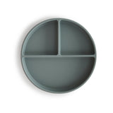 Mushie Silicone Plate Dried Thyme - Laadlee