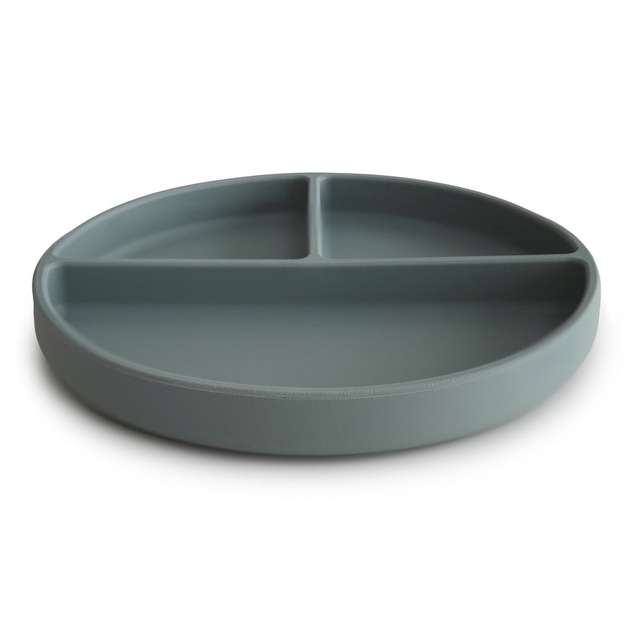 Mushie Silicone Plate Dried Thyme - Laadlee