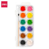 Deli Water Color Painting 12 Colors With Free Brush C15-12