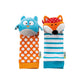 Bbluv Duo Foot Finders Socks with Rattle - Owl And Fox - Laadlee