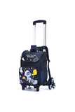 Eazy Kids Astronaut School bag with Universal Trolley - Blue