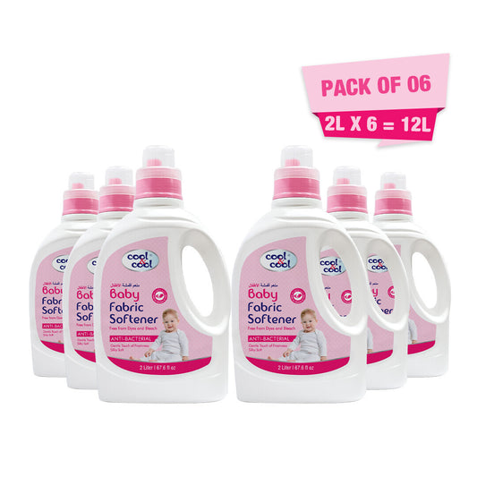 Cool & Cool Gentle Baby Fabric Softener 2L - Pack of 6