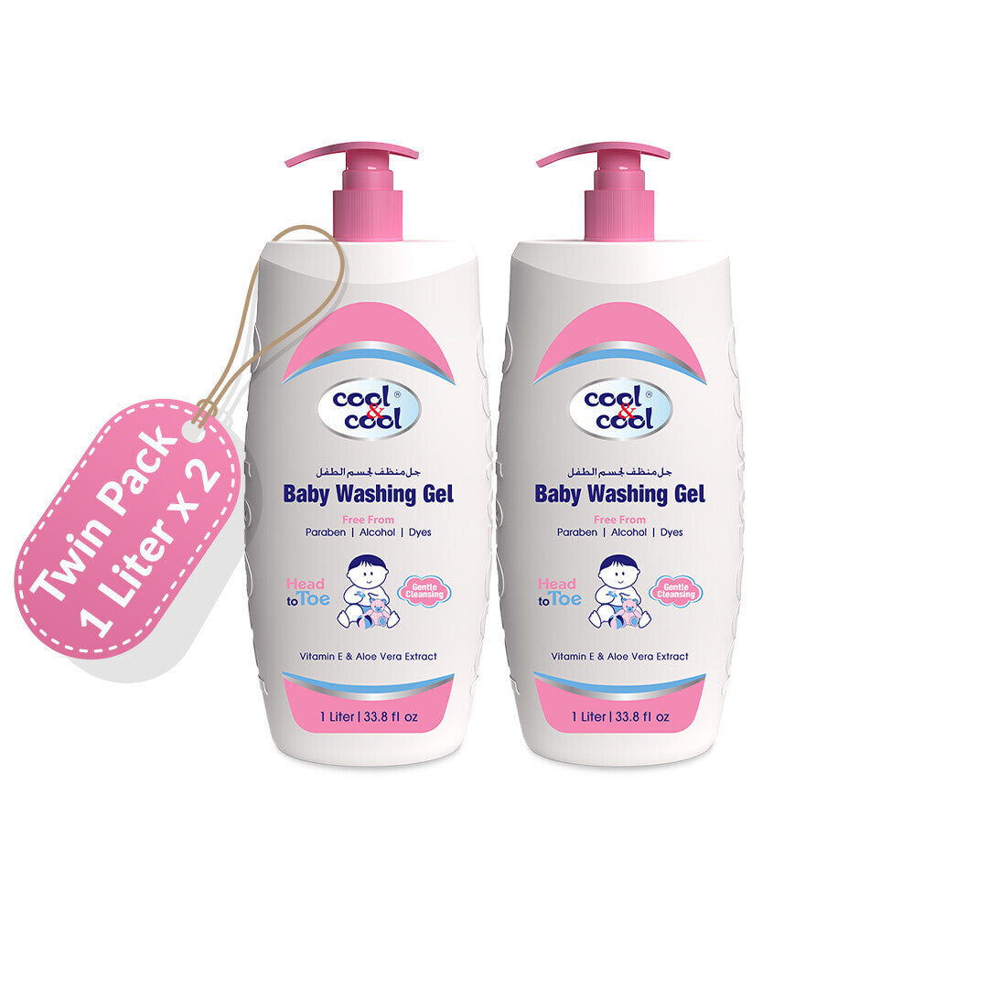 Cool & Cool Baby Washing Gel 1L - Pack of 2