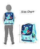 Eazy Kids School Bag Dino in Space 15Inch - Green