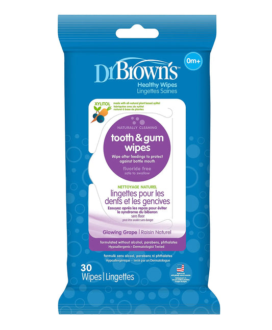 Dr. Brown's Tooth & Gum Wipes - Pack of 30