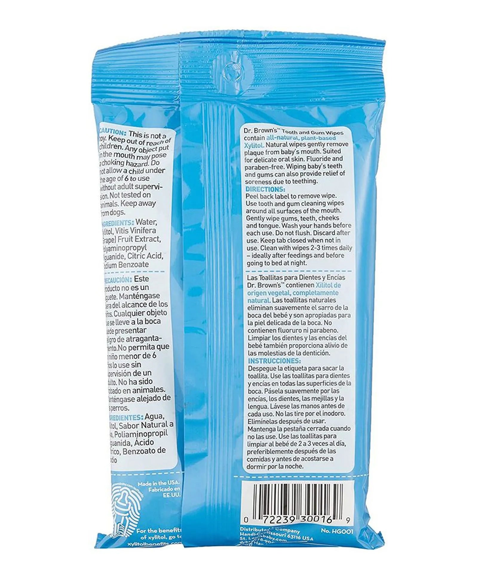 Dr. Brown's Tooth & Gum Wipes - Pack of 30 - Laadlee