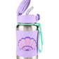 Skip Hop Spark Style Straw Bottle 350ml - Seashell