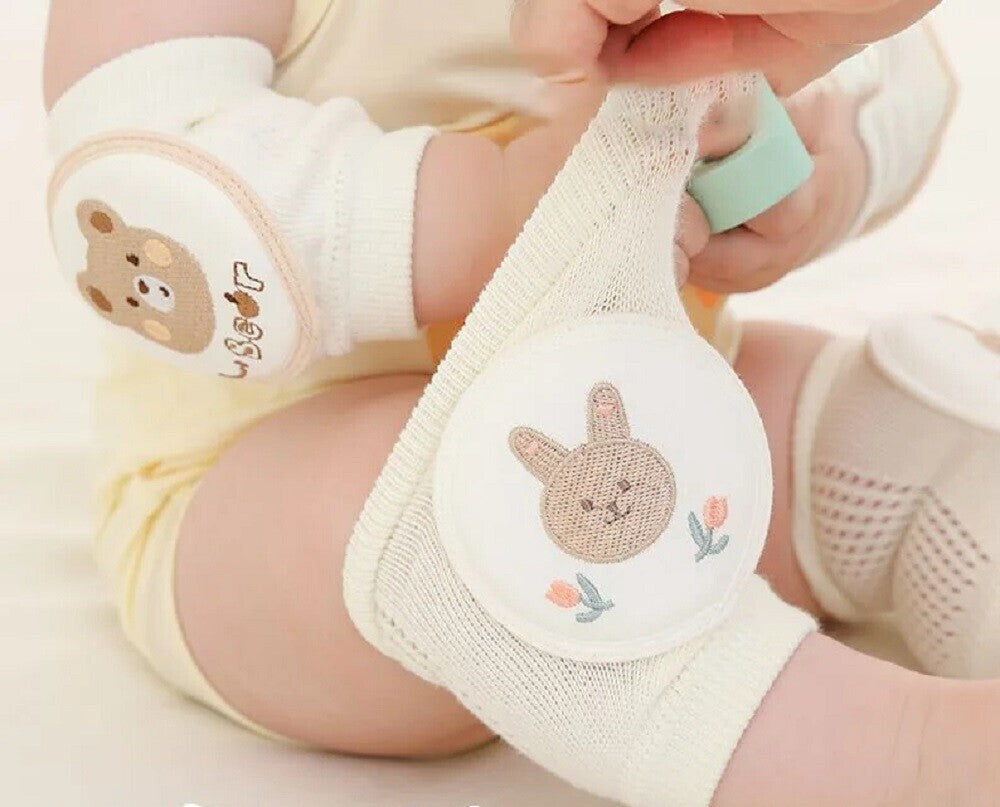 Pikkaboo Soft Crawl Baby Knee Pad - Bear