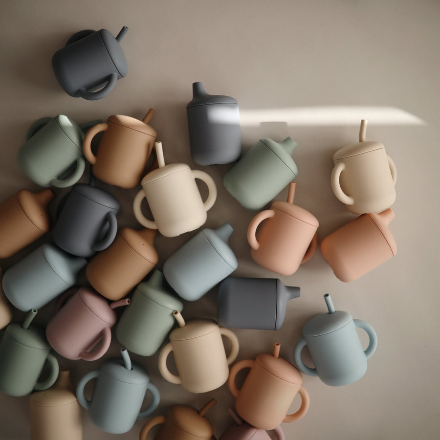 Mushie Silicone Sippy Cup Natural - Laadlee
