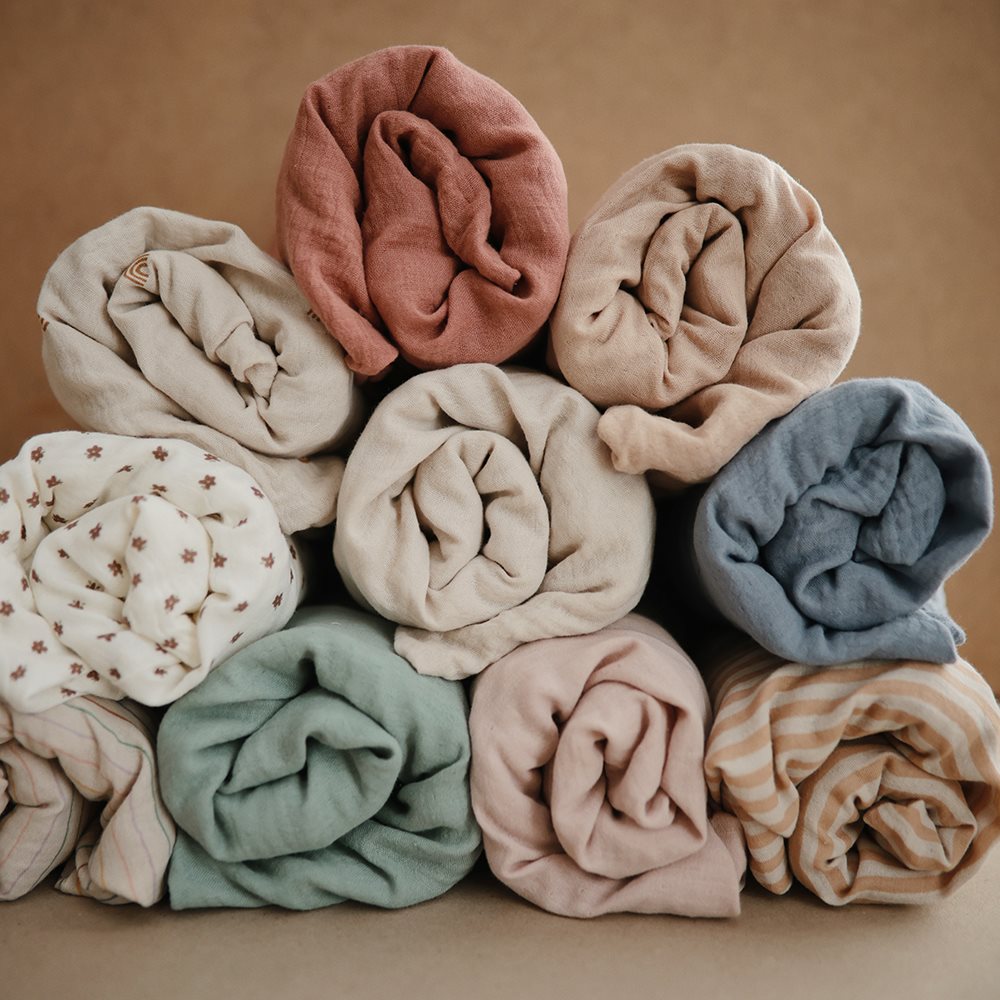 Mushie Changing Pad Cover Blush - Laadlee