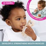 Bibado Teething Toy Dotty the Dinosaur- Fawn