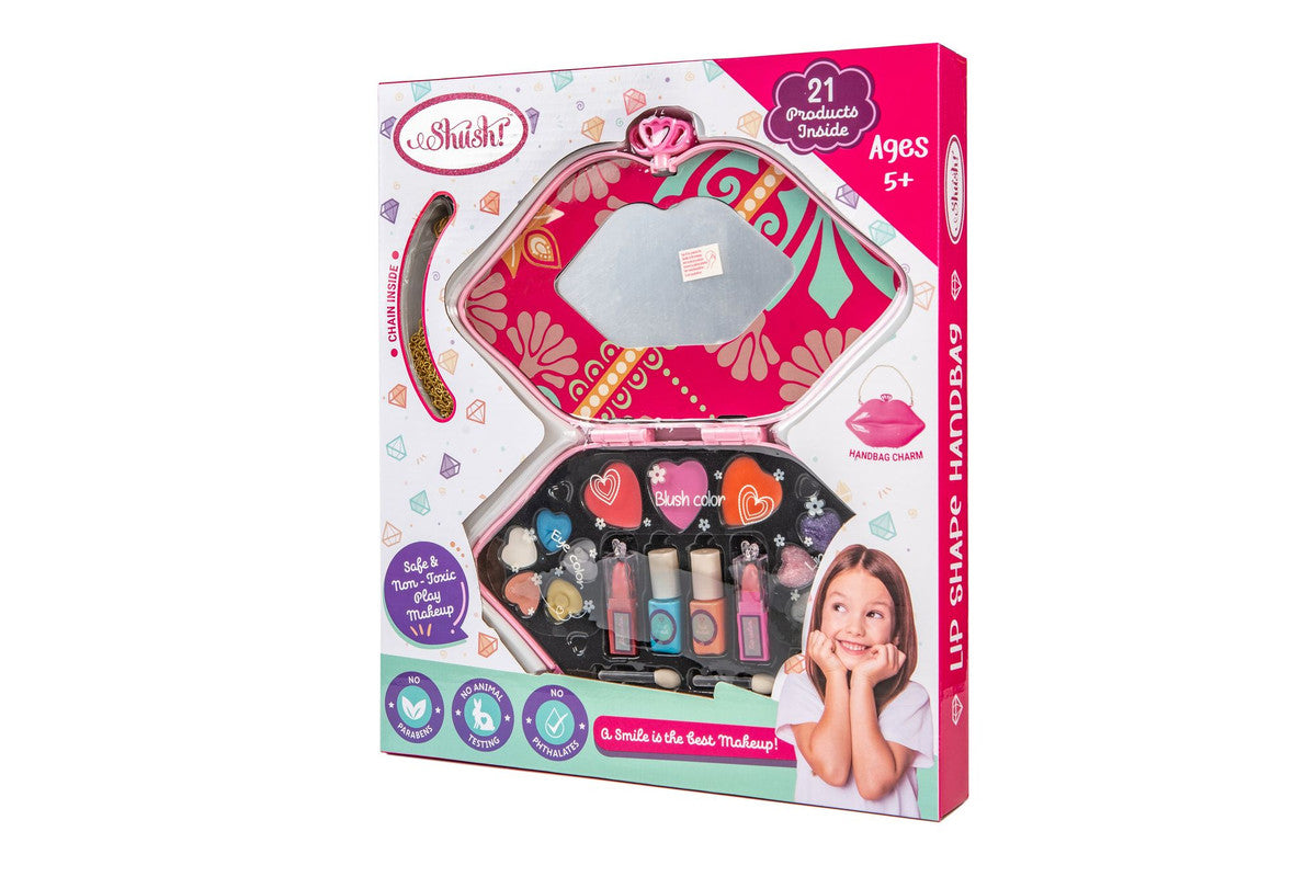 Shush! Lip Shape Makeup Handbag - Laadlee