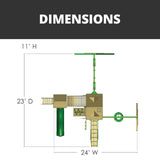 Gorilla Playsets Pioneer Peak Swing Set - Treehouse Roof