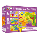 Galt Toys 4 Puzzles In A Box - Dinosaurs