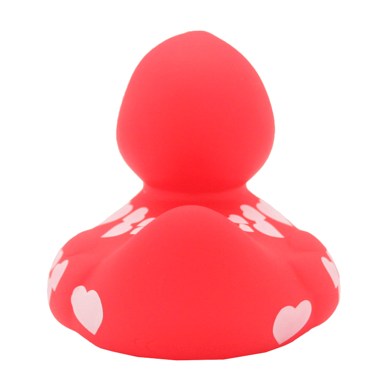 Lilalu Duck With White Hearts - Red