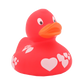 Lilalu Duck With White Hearts - Red