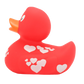 Lilalu Duck With White Hearts - Red