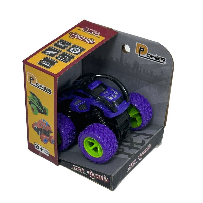 D-Power - Friction Inertia Off-Road Stunt Car - Purple - Laadlee