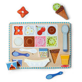 Melissa and Doug Wooden Magnetic Ice Cream Puzzle & Play Set