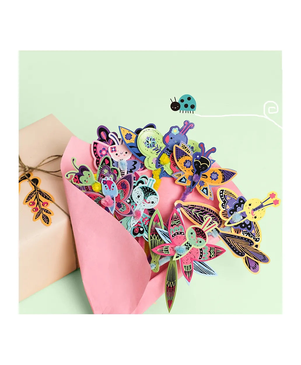 Avenir Scratch Bouquet Kit - Butterfly - Laadlee