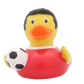 Lilalu Bath Toy Football Player Duck - Red & White