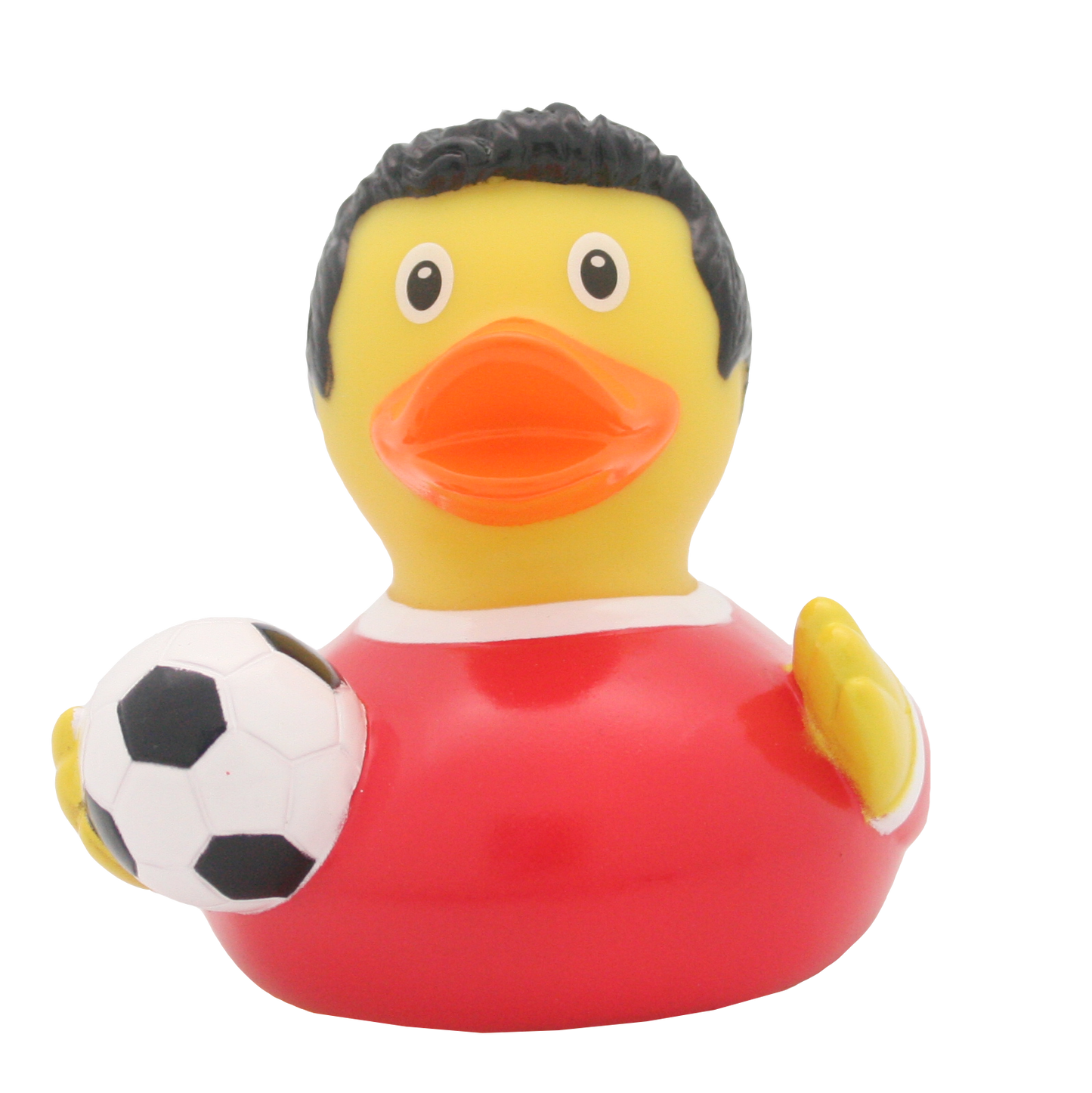 Lilalu Bath Toy Football Player Duck - Red & White